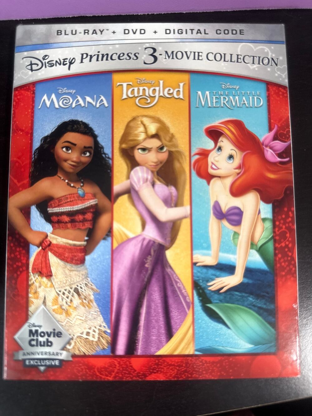 Disney Princess 3 movie collection New, Sealed Blu-Ray